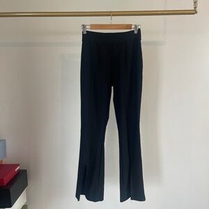 becca yoga pants with slit ends